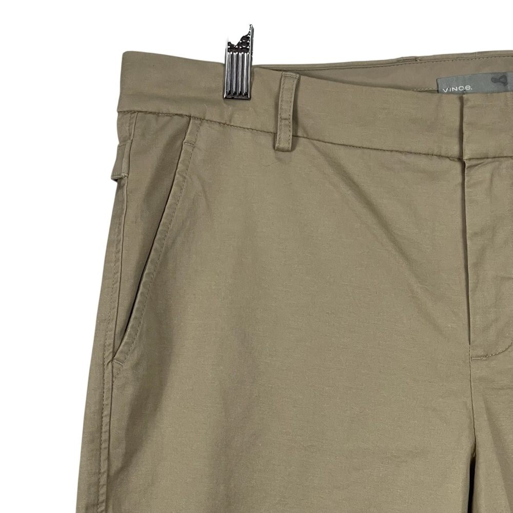 Vince Bermuda Shorts Side Buckle Cotton Size 12 NEW - Picture 4 of 10